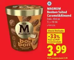 Lidl Magnum - bonbon salted caramel&almond promoção