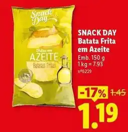 Lidl Snack day - snack day batata frita em azeite promoção