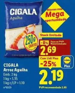 Cigala - arroz agulha