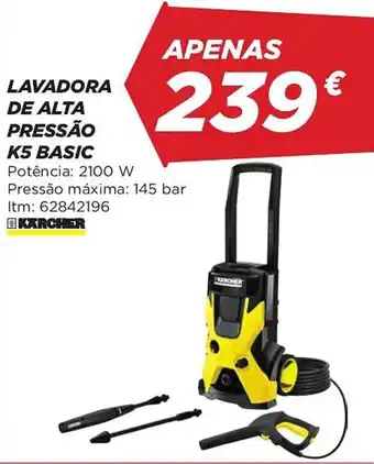 Bricomarché Lavadora de alta pressão k5 basic promoção