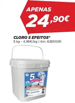 Bricomarché Cloro 5 efeitos promoção