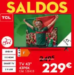 Conforama TV 43"43P6K promoção