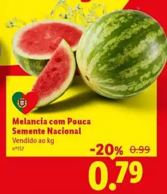 Lidl Melancia com Pouca Semente Nacional promoção
