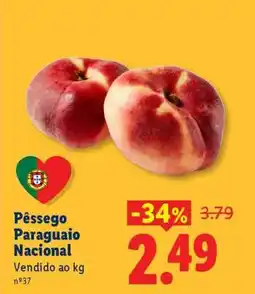 Lidl Pêssego Paraguaio Nacional promoção