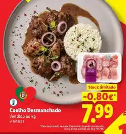 Lidl Coelho Desmanchado promoção