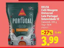 Lidl DELTA Café Moagem Universal Lote Portugal Intensidade 12 promoção