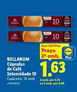 Lidl Bellarom Cápsulas de Café Intensidade 10 promoção