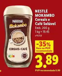 Lidl NESTLÉ MOKAMBO Cereais e Café Solúvel promoção