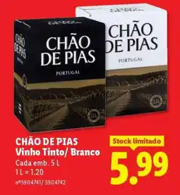 Lidl CHÃO DE PIAS promoção