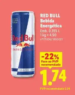 Lidl Red Bull Bebida Energética promoção