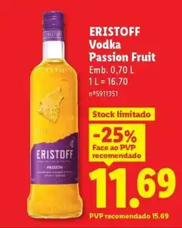 Lidl ERISTOFF Vodka Passion Fruit promoção