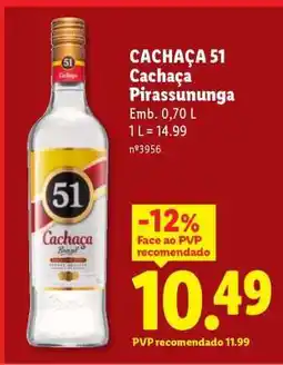 Lidl CACHAÇA 51 promoção