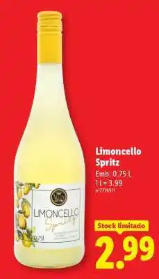 Lidl Limoncello Spritz promoção