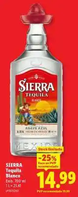 Lidl SIERRA Tequila Blanco promoção