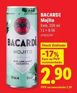Lidl Bacardí Mojito promoção