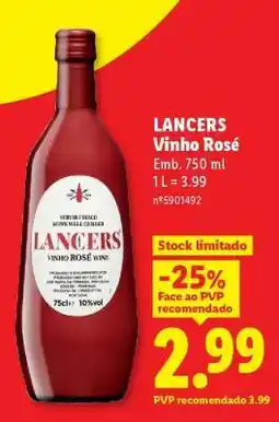 Lidl LANCERS Vinho Rosé promoção