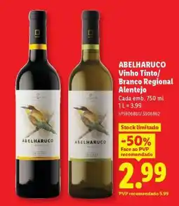 Lidl ABELHARUCO Vinho Tinto/Branco Regional Alentejo promoção