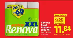 Lidl Renova Papel Higiénico Extra XXL promoção