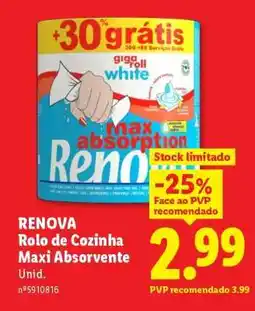 Lidl RENOVA promoção
