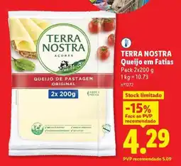 Lidl Terra Nostra Queijo em Fatias promoção