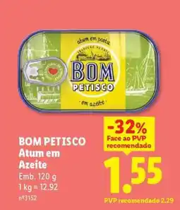 Lidl Bom Petisco Atum em Azeite promoção