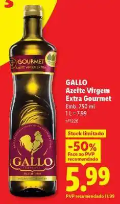 Lidl Gallo Azeite Virgem Extra Gourmet promoção