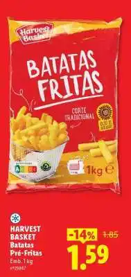 Lidl Harvest Basket Batatas Pré-fritas promoção