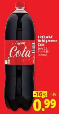 Lidl Freeway Refrigerante Cola promoção