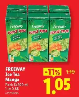 Lidl FREEWAY Ice Tea Manga promoção