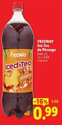 Lidl FREEWAY Ice Tea de Pêssego promoção