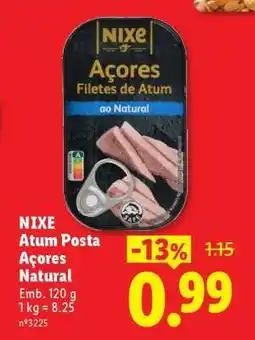 Lidl NIXE Atum Posta Açores Natural promoção