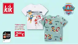 kik T-Shirt criança promoção