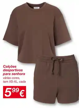 kik Calções desportivos para senhora promoção
