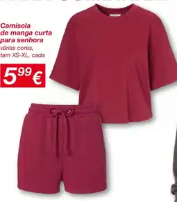 kik Camisola de manga curta para senhora promoção