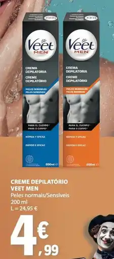 E.Leclerc Creme depilatório veet men promoção