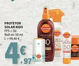 E.Leclerc Protetor solar kids FPS +50 Roll-on promoção