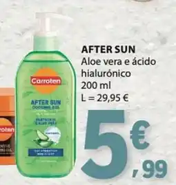 E.Leclerc After sun Aloe vera e ácido hialurónico promoção
