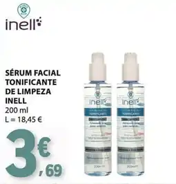 E.Leclerc Sérum facial tonificante de limpeza inell promoção