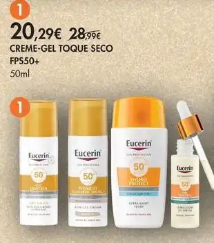 Eucerin - creme-gel toque seco fps 50+