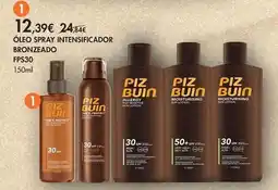 Pingo Doce Piz buin - óleo spray intensificador bronzeado fps30 promoção