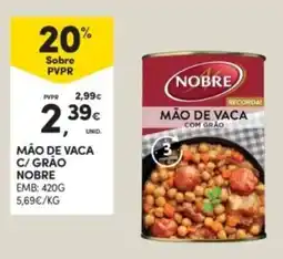 Continente Mão de vaca c/grão nobre promoção