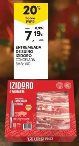 Continente Entremeada de suíno izidoro promoção