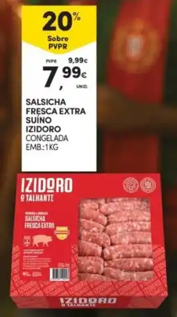 Continente Salsicha fresca extra suíno izidoro congelada promoção