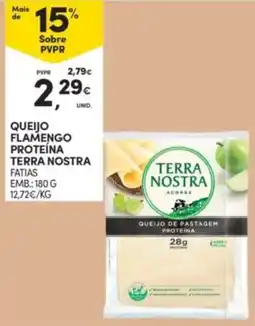 Continente Queijo flamengo proteína terra nostra fatias promoção
