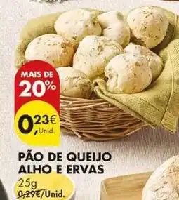 Pingo Doce Pão de queijo alho e ervas promoção