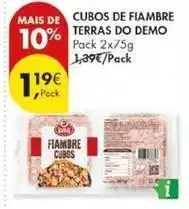 Pingo Doce Terras do pó - cubos de fiambre promoção