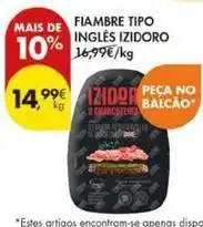 Pingo Doce Izidoro - fiambre tipo ingles promoção
