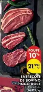 Pingo Doce Pingo doce - entrecote de bovino promoção