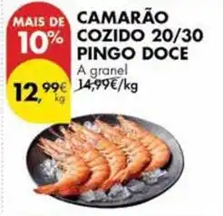 Pingo Doce Pingo doce - camarão cozido 20/30 promoção