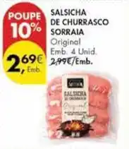 Pingo Doce Salsicha de churrasco promoção